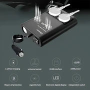 150W Car Power Inverter – DC 12V/24V to AC 220V Converter for Vehicle
