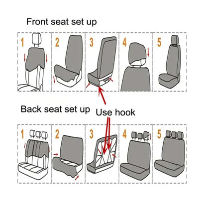 9 Pcs Universal Fit Durable Car Seat