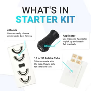 Magnetic Nasal Strips Snoring Relief Kit with Nose Clip for Gentle Breathing Sleep Aid