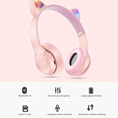 Cat Ears Bluetooth Wireless Headphone With Mic