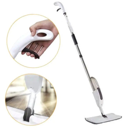 Spray Mop for Floor Cleaning – Refillable & 360° Swivel