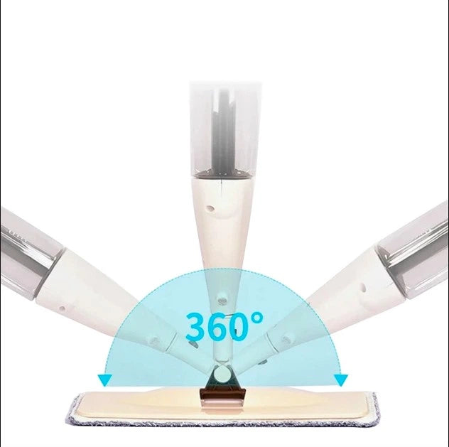Spray Mop for Floor Cleaning – Refillable & 360° Swivel