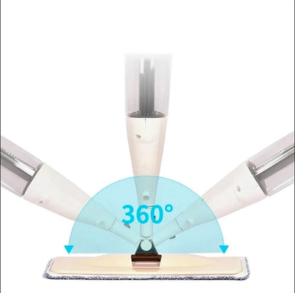 Spray Mop for Floor Cleaning – Refillable & 360° Swivel