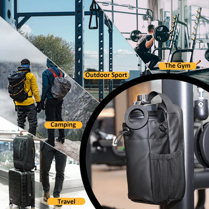 Magnetic Gym Bag With Water Bottle Holder