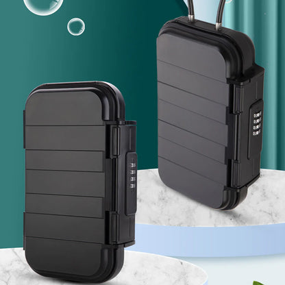 Portable Safe Box with Code, Waterproof & Anti-Theft for Beach with Wire Rope -AS