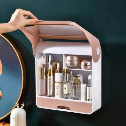 Wall Mount Makeup Display Cases Storage Box