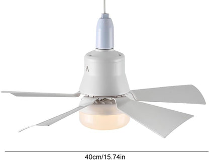 E27 Ceiling Fan with LED Light – Remote Control Fan Lamp