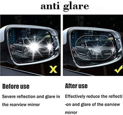 Waterproof Anti Fog Film Rain Proof Car Mirror for All Vehicles - Set of 2