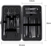 PINK Manicure Set Nail Clippers Tools Household 18Pcs , Tool Kit for Men and Women