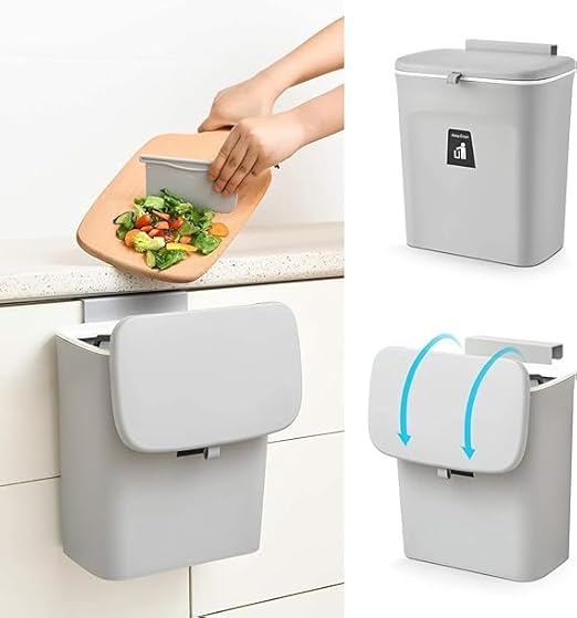 Wall-Mounted Kitchen Trash Bin – Hanging Cabinet Organizer