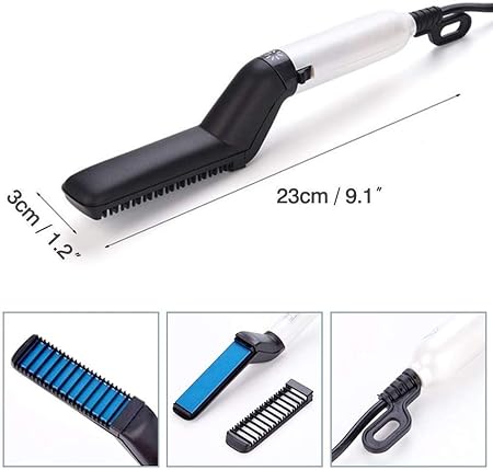 10W Electric Beard Hair Straightener With Ceramic Heating Plate