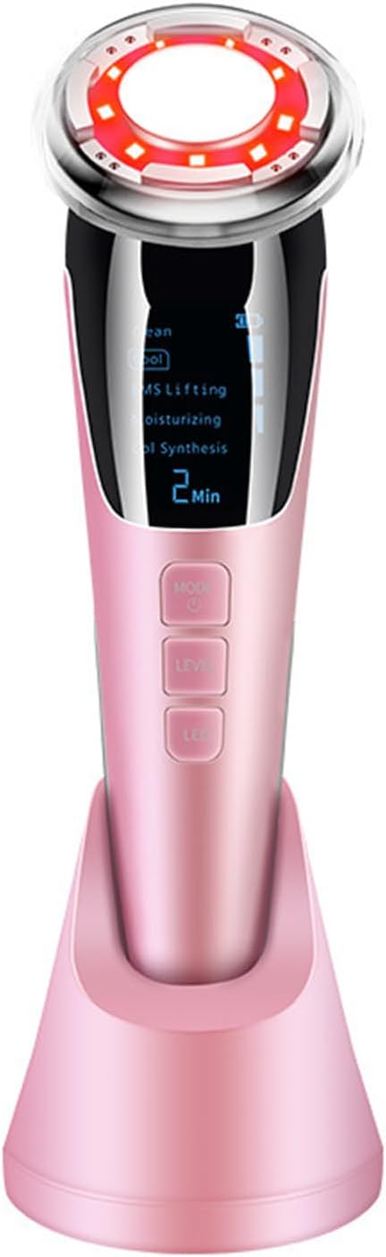 6-in-1 Facial Beauty Massager – LED EMS Skin Tightening Device ✨💖