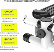Mini Stair Stepper with Resistance Bands – Portable Full Body Home Workout Machine