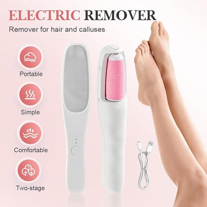 2-in-1 Electric Foot File – Dead Skin & Callus Remover