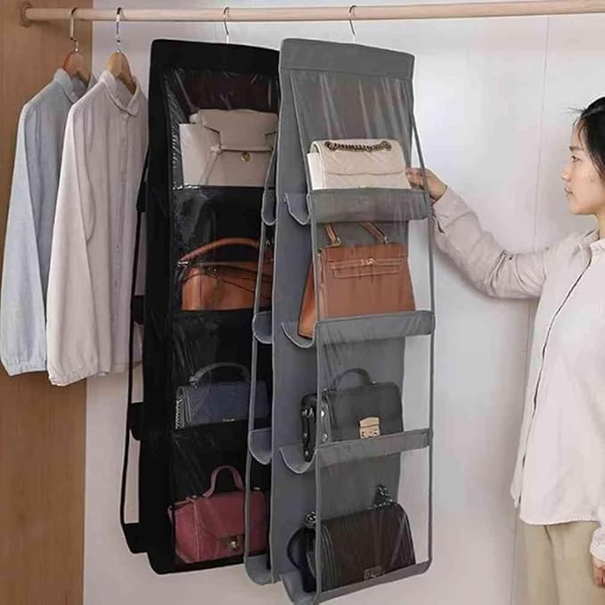 Hanging Handbag Organizer – Multi-Layer Dustproof Storage
