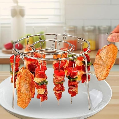 24-Skewer Air Fryer Kebab Rack 🍢🔥