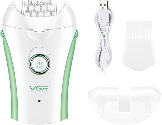 VGR Compact Professional Cordless Women Epilator for different body areas for gentle hair removal V705