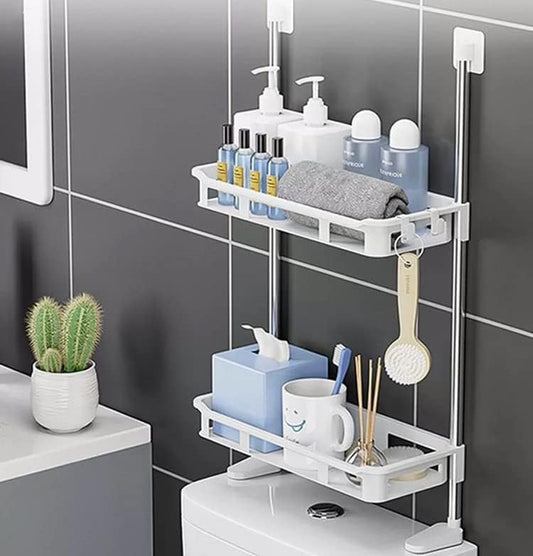 2-Tier Bathroom Storage Shelf – Space Saving Organizer