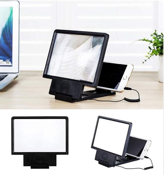 3D Phone Screen Magnifier – Mobile Amplifier with Stand