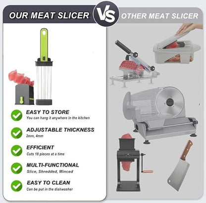 MLY-869 Manual Meat Slicer – 18 Pieces 🥩🔪✨