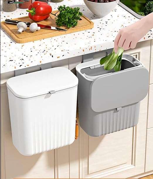 Wall-Mounted Kitchen Trash Bin – Hanging Cabinet Organizer