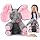 Peek-a-Boo Flappy Ears Elephant – Interactive Animated Plush Toy 🐘💗✨