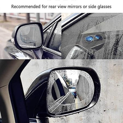 Waterproof Anti Fog Film Rain Proof Car Mirror for All Vehicles - Set of 2
