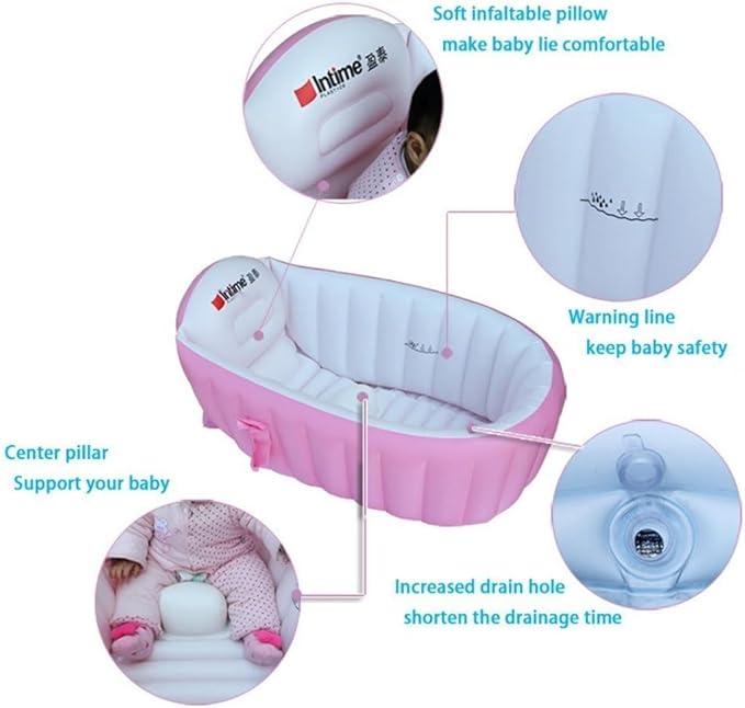 Portable Inflatable Baby Bathtub – Foldable Travel Bath Tub