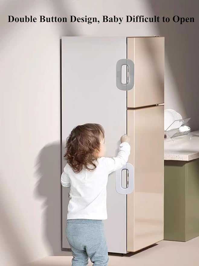 Fridge Door Lock for Kids – Easy No-Drill Safety Lock