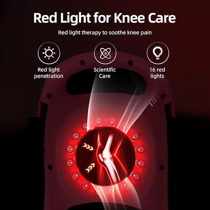 Knee Massager with Heat & Vibration – Rechargeable Pain Relief Support 🦵🔥