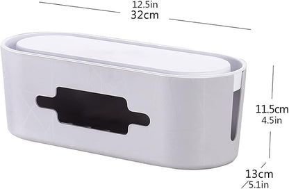 Cable Organizer Storage Box – Desk & Power Strip Management
