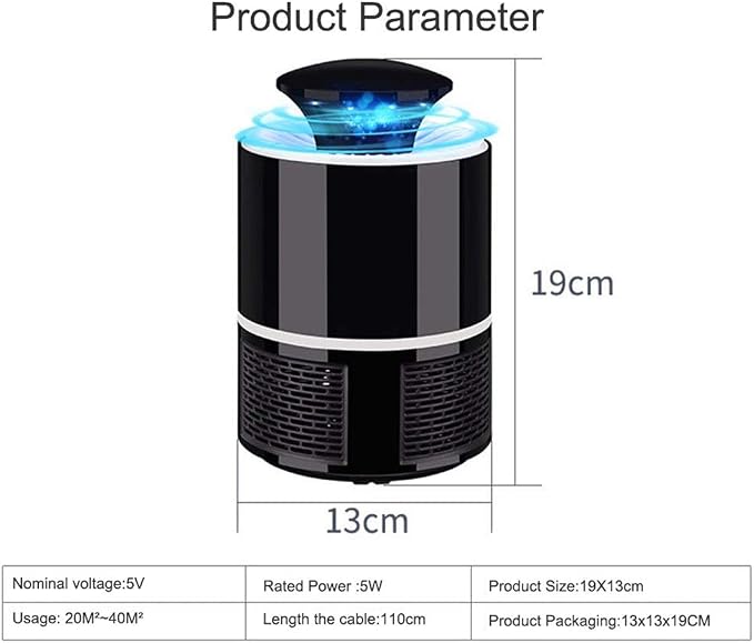 USB Mosquito Killer Lamp – Suction Insect Trap 🦟💡