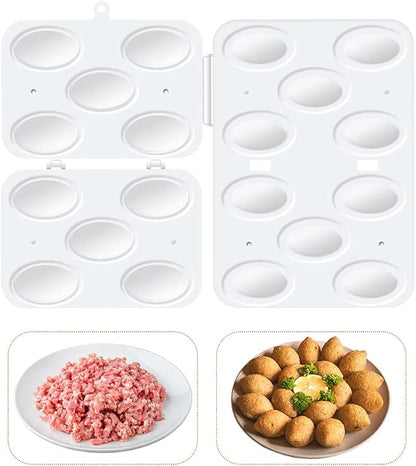 Kibbeh Press Maker – 5-Cavity Meatball Mold 🥟✨