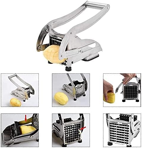 Potato Chipper & French Fry Cutter – Stainless Steel Slicer