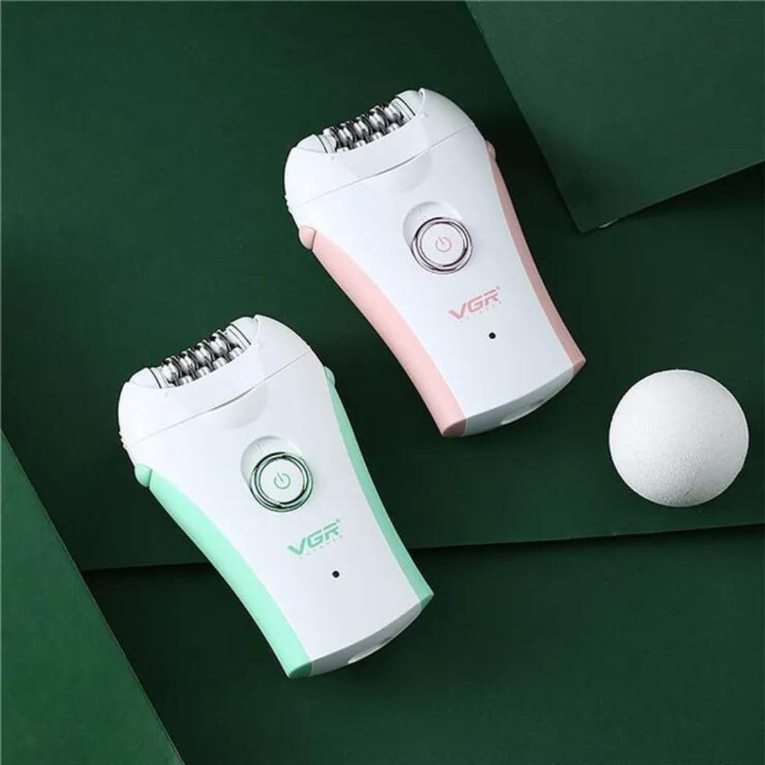 VGR Compact Professional Cordless Women Epilator for different body areas for gentle hair removal V705