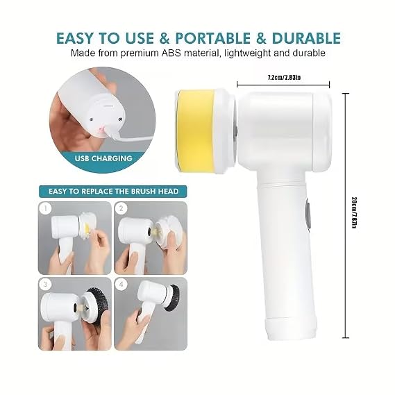 5 In 1 Multifunctional Electric Magic Cleaning Brush
