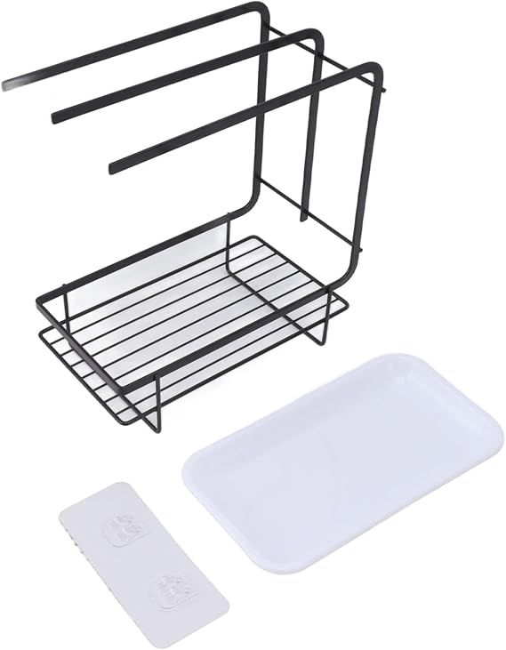 Multi-Purpose Dish Towel Rack – Drying Holder with Drain Tray 🧺✨