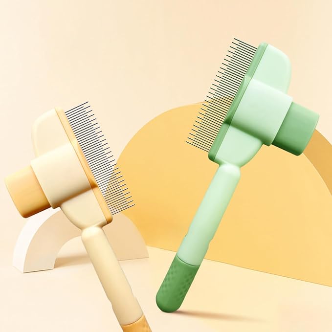 Self-Cleaning Pet Hair Comb 🐾✨