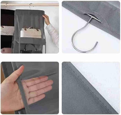 Hanging Handbag Organizer – Multi-Layer Dustproof Storage