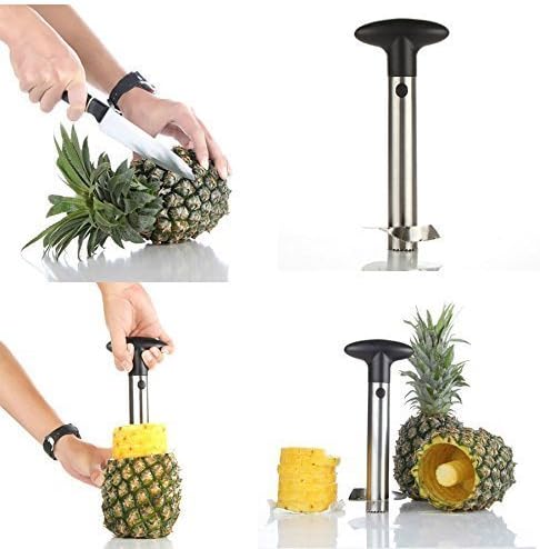 Stainless Steel Pineapple Corer & Slicer – Easy Fruit Cutter 🍍✨