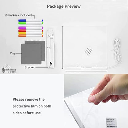 3D Acrylic Writing Pad