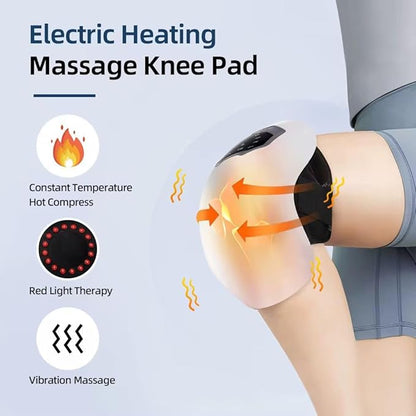 Knee Massager with Heat & Vibration – Rechargeable Pain Relief Support 🦵🔥