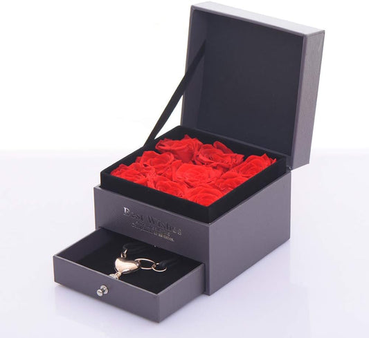 Video Box With 9 Eternal roses
