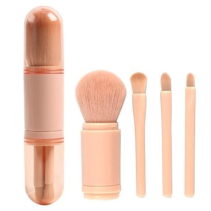 4-in-1 Portable Makeup Brush Set