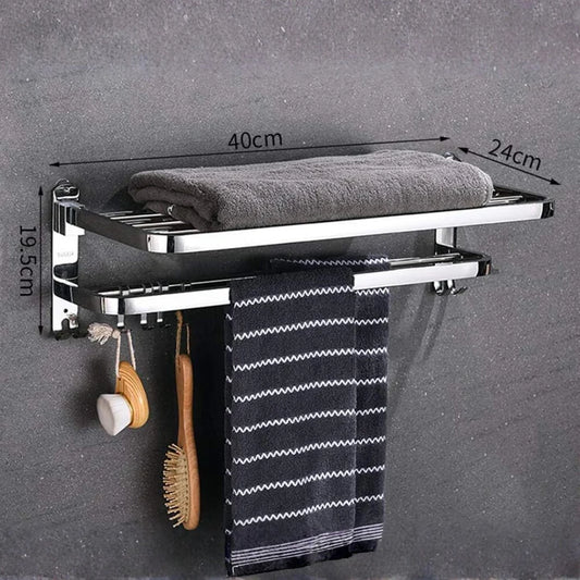 Bathroom Storage Shelf Multi Towel Rack