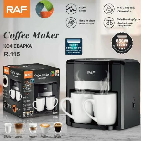 RAF Coffee Maker With 2 Free Mug