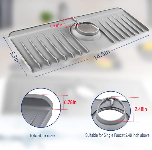 Silicone Sink Draining Mat 💧🍽️