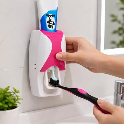 2-in-1 Toothpaste Dispenser & Toothbrush Holder 🪥✨