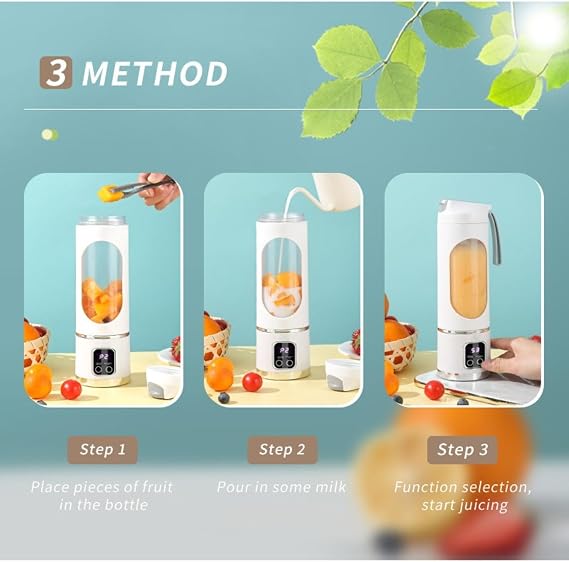 Portable USB Blender – 450ML, 12 Blades 🥤⚡