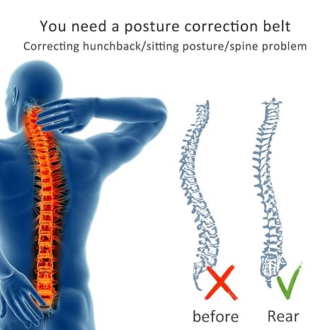 Adjustable Back Brace Posture Corrector – XXL 🖤🧍